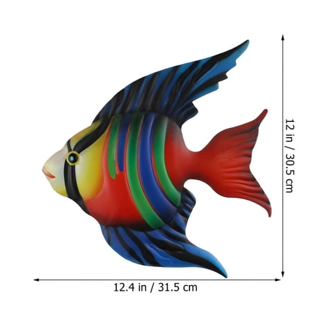 LAMIRO Metal Fish Wall Decor Outdoor Indoor Art Sculpture Hanging Ocean Decoration