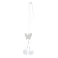 thumbnail image 1 of Accesorios de colgante para espejo retrovisor de coche de mariposa de metal con rhinestones, 1 Pcs, color blanco, 1 of 6