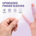 thumbnail image 4 of Kimihome 20 PCS Gel Finger Sleeve Protectors - Silicone Finger Sleeves with Lavender Extract - Finger Cots Bandages Provide Relief for Finger Cracking, Corns, Blisters and Calluses Protect (Purple), 4 of 7
