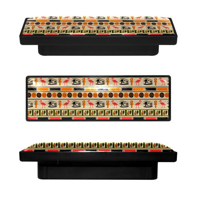 4 Pcs Rectangle Handle Cupboard Knob Drawer Pulls Handle