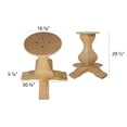 thumbnail image 4 of Bingltd 29.12" Tall Miller Square Pedestal Table Base (PD-SQ2901-RW-UNF), 4 of 5