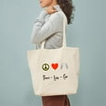 thumbnail image 3 of CafePress - Peace Love Cas Tote Bag - Unisex Canvas Tote Bag, Beige, 1-Piece, 3 of 7