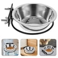 thumbnail image 2 of Comedero elevado para perros de acero inoxidable para montar en la pared, ahorra espacio y es ideal para cachorros y gatos., 2 of 7