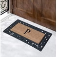 thumbnail image 4 of A1 Home Collections Rubber Coir Doormat Outdoor Entrance Floor Entryway Mat, Beige/Black, 23"x 38", 4 of 7