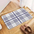 thumbnail image 4 of Blue Checkered Tartan Plaid Doormat 60x90cm Non-Slip Absorbent Bathroom Rug Soft Crystal Velvet Floor Mat for Indoor Use, Durable & Stain-Resistant Decorative Doormat Made in the USA, 4 of 6