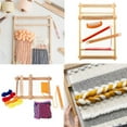 thumbnail image 1 of Fiudx Telar de Madera para Tejer, Herramienta para Tejer Manualidades, Fácil de Tejer, Decoración de Pared, Cojines, Manteles Individuales, Divertido Proyecto para El Hogar, Regalo Ideal, Tamaño 21,5, 1 of 7