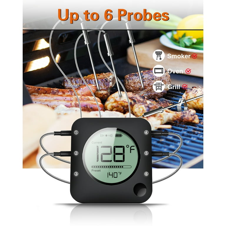 Bluetooth Remote BBQ Meat Cooking Thermometer Digital Oven