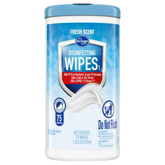 KR Fresh Scent Disinfecting Wipes - 75 ct