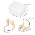 thumbnail image 3 of 3 Pcs Nose Plugs For Swimming Nose Clips Silicone Nose Plug Diving Nose Protector For Kids Adults, 3 of 9