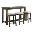 thumbnail image 6 of Bowery Hill Transitional Wood Gray Multipurpose Bar Table Set, 6 of 23