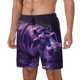 thumbnail image 1 of Balery Purple Hippo In Water Bañador para hombre, shorts de playa de secado rápido con entrepierna y forro de compresión-3X-Large, 1 of 6