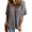 Gray, variant on Women Summer V-Neck T-Shirt Texture Top Fallow Comfort T-Shirt Solid Color Pockets Costume for S-2XL