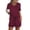 Dark Red, variant on Ekouaer Pajama Set for Women 2 Piece Lounge Set Short Sleeve Tops and Shorts Soft Sleepwear