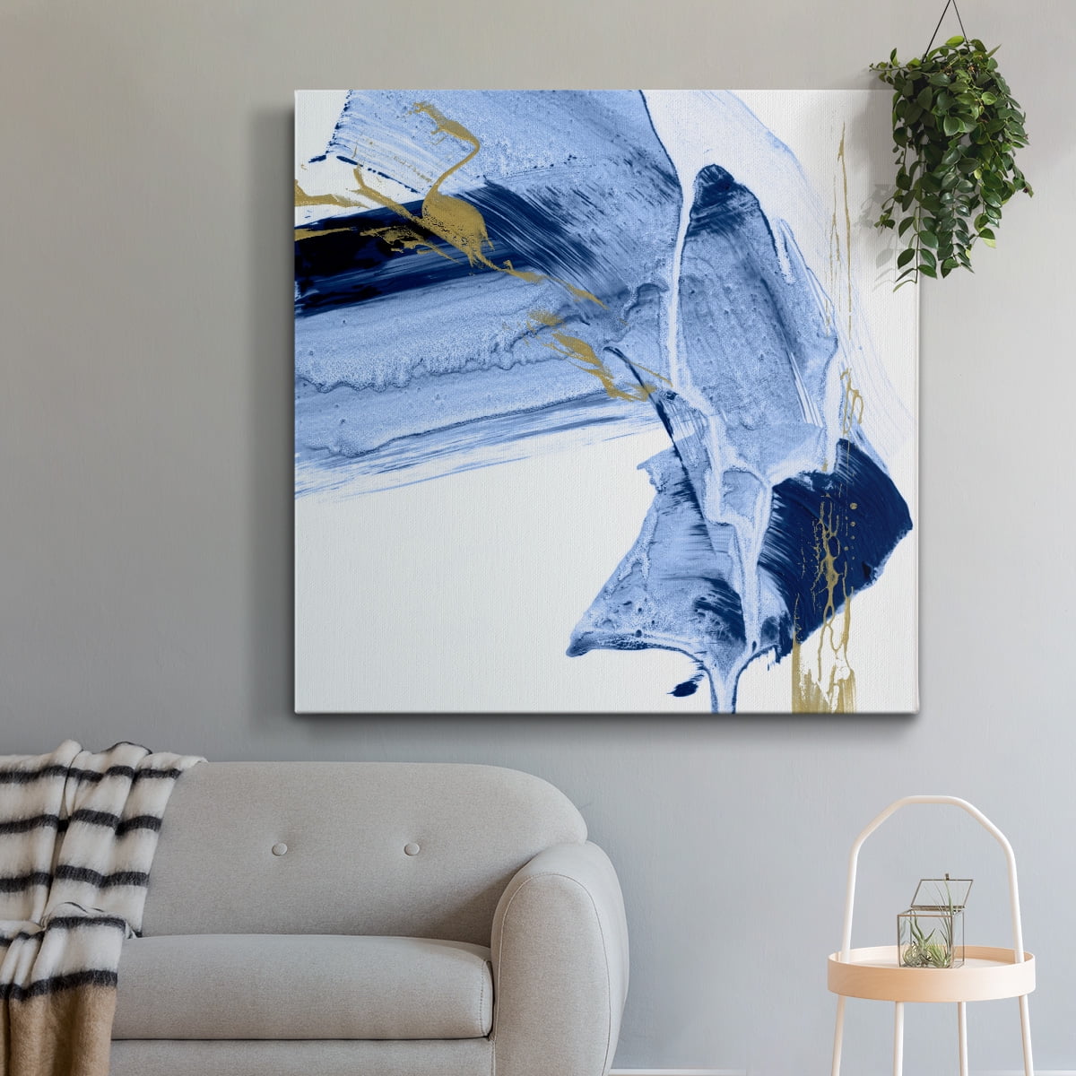 Wexford Home Golden Current I-Premium Gallery Wrapped Canvas, 40" x 40" - Ready to Hang