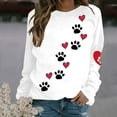 thumbnail image 1 of Birdeem Mode Femmes Imprimé Col Rond Chandail Tops Manches Longues Blouse Confortable Chandail en Molleton, 1 of 1