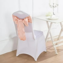 BalsaCircle 100 Mauve Satin Chair Sashes Bows Ties Wedding Decorations Party Chair Covers Banquet