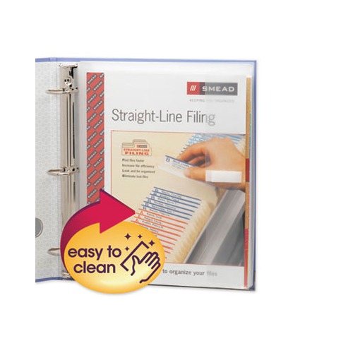 Poly Ring Binder Pockets 9 x 11.5, Clear, 3/Pack