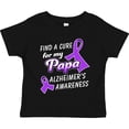 thumbnail image 3 of Inktastic Alzheimer's Awareness Find a Cure for my Papa Boys or Girls Toddler T-Shirt, 3 of 5