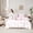 Pink B, variant on Castle Fairy Personalized Initial Girl 7-Piece Twin Bedding Sets,Kawaii Bowknot Bedding Comforter Set,Pink White Breathable Sheet Sets,Microfiber Bedroom Decor