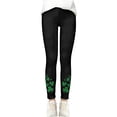 thumbnail image 6 of Bainana Girls St Patricks Day Printed Leggings Elastic Waist Tiper Leg Casual Yoga Pants Comfortable Stretch Little Girls Athletic Playwear Bottoms Black Size 6-7 Years, 6 of 6