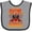 Heather and Black, variant on Inktastic Dirt Biking Motocross Racing Boys Baby Bib