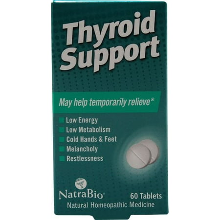 Natra Bio Homeopathics Leg - Natra Bio NatraBio Thyroid Support - 60 Tablets