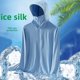 thumbnail image 4 of Chaleco de protección solar de seda de hielo de verano para hombre, chaqueta con capucha, transpirable, para pesca al aire libre, 4 of 5