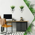 thumbnail image 2 of Injueey Soporte de planta de pared de fácil instalación solución de decoración universal resistente y duradero Decoración del hogar hojas verdes doradas, 2 of 6