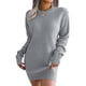 thumbnail image 2 of Vestido suéter ajustado,Vestido suéter Vestido de punto jersey de manga larga Vestido suéter Durabilidad probada en el tiempo, 2 of 6