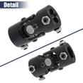 thumbnail image 6 of Unique Bargains 1 Pcs Universal 1" DDx1" DD Steering U-Joint Coupler Replacement Black, 6 of 6