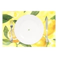 thumbnail image 2 of Ryvnso Placemats Set of 4 Watercolor Lemon Leaves Dining Mats Heat-Resistant Non-Slip Washable Table Mat, 2 of 8