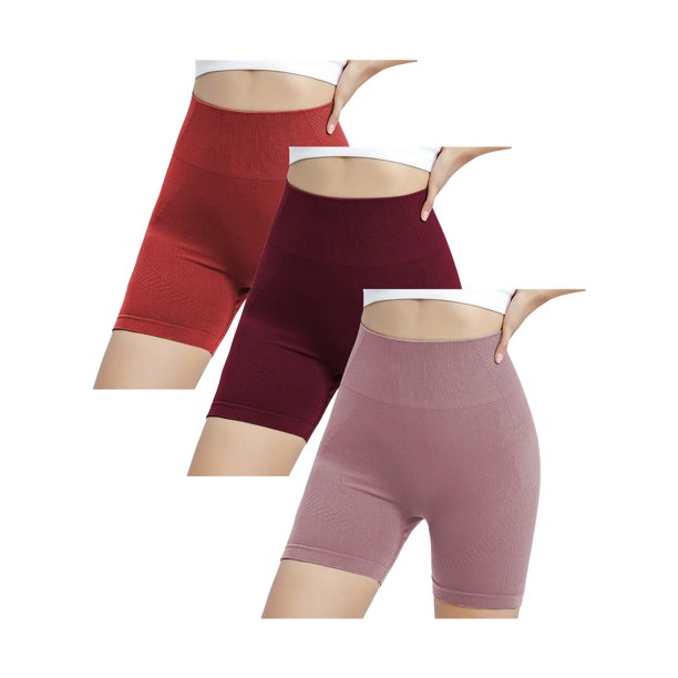 Jacenvly New Yoga Shorts for Women Women'S High Waist Workout Shorts Breathable Dolphin Split Elastic Lounge Yoga Shorts Womens Shorts Athletic