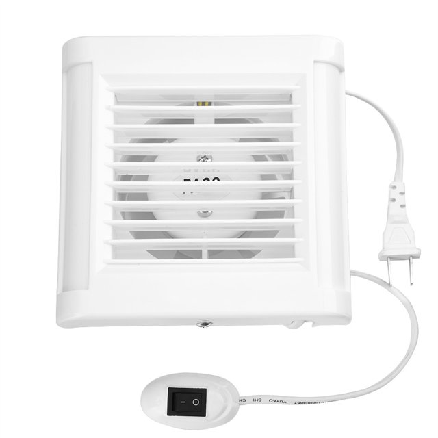 Zerodis Bathroom Fan, Easy To Use Wall Mounted Quick Installing Kitchen Bathroom Exhaust Fan Window Fan, For Kitchen Home Garage