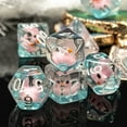 thumbnail image 2 of Cusdie 7-Die DND Dice, Polyhedral Dice Set Filled with Pink Duck, for Role Playing Game Dungeons and Dragons D&D Dice MTG Pathfinder, 2 of 5
