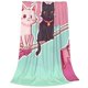 thumbnail image 2 of Fotbe Cats On Broomstick Manta de Franela Acolchonada con Estampado, Súper Suave y Esponjosa, Extra Grande para Sofá, Cama, Uso Todo el Año-40"x30", 2 of 7