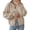 Khaki, variant on PRETTYGARDEN Women's Button up Chunky Knit Cardigan Sweaters Crew Neck, Long Sleeve, Oversized Sweaters, Relaxed Fit, Soft Cozy Casual Outerwear, Fall Outfits, Winter Fashion Clothing