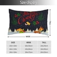thumbnail image 2 of Salouo Merry Christmas Elk Pattern Pillow Cases,1PC Pillow Covers with Envelope Closure Decorative Pillow Case for Bed Couch,Pillows Not Included-16"x24", 2 of 6
