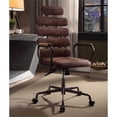 thumbnail image 2 of Scranton & Co Leather High Back Adjustable Swivel Office Chair in Whiskey, 2 of 6