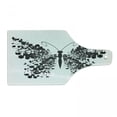 thumbnail image 1 of Butterfly Cutting Board, Abstract Insect Graphic with Leafy Wings in Monochromatic Design Print, Decorative Tempered Glass Cutting and Serving Board, in 3 Sizes, by Ambesonne, 1 of 2