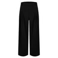 thumbnail image 4 of Rhuody Womens Pants High Waist Autumn Trousers Straight Leg Loose Fit Pants With Pockets For Outdoor Sports And Pant Relax Fit Clothes Black L, 4 of 6