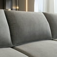 thumbnail image 6 of HONBAY Armless Chair Module for Modular Sectional Sofa Accent Chair with Storage, Grey, 6 of 8
