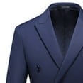 thumbnail image 4 of Stamzod Mens 2 Piece Double Breasted Suit Slim Fit Tuxedo Blazer and Pants Plus Size Classic formal Dinner Suits for Wedding Prom Homecoming, 4 of 6