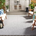 thumbnail image 2 of SAFAVIEH Courtyard Finola Geometric Indoor/Outdoor Area Rug, Ivory/Dark Grey, 6'7" x 6'7" Square, 2 of 8