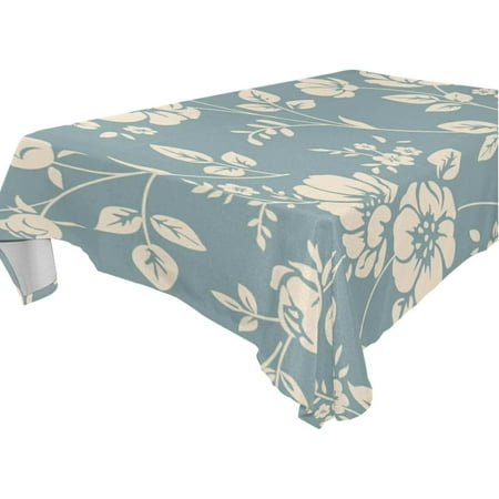 

Hyjoy Floral Pattern Tablecloth Waterproof Washable Polyester Square Table Cover Durable Tablecloth for Kitchen Dining Table Party Decor (54 X 54 Inch)