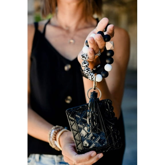 Safari Tassel Cardholder Keychains