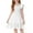 White, variant on Kovlvoll Summer Dress Girls Clothes Ruffled Short Sleeve Pleated Square Neck A-Line Fashion Dresses for Middle Girl