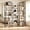 Sunset cloud color, variant on 5-Tier Open Display Freestanding Bookcase, Arched Adjustable Convertible Storage Rack for Living Room Home Office Indoor Use