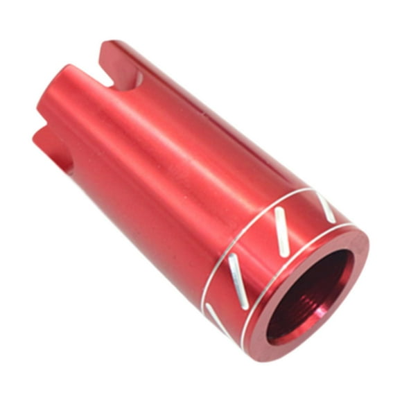 pitrice Canne à Pêche Cardan Casquette de Perche en Métal pour Support Canne Réparation de Canne Noir Bricolage Construction Canne Rouge Longueur 5,5 cm