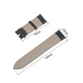 thumbnail image 5 of Uxcell Leather Band Embossed 22mm Black Leather Watch Strap with Spring Bar Pins, 5 of 6