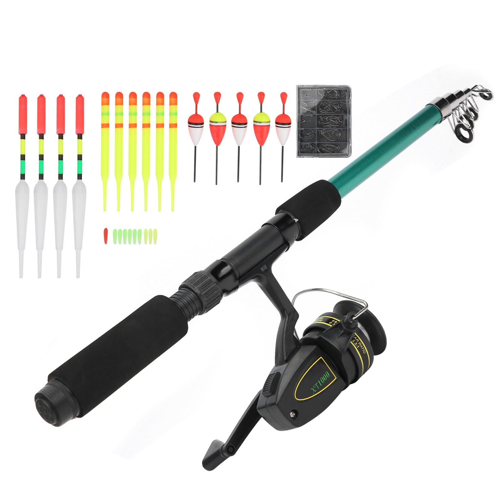 Telescopic Fishing Rod, Durable Fishing Rod Reel Set Complete Accessories Portable Excellent Slip Resistance  For Beginner For Fishing Enthusiasts